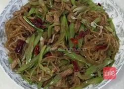 芹菜肉丝炒粉条的做法图解8