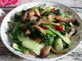 蘑菇炒青菜