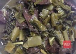 酸菜炒猪红的做法图解6