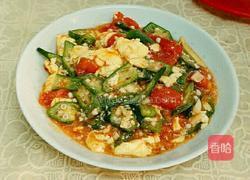 番茄秋葵炒鸡蛋的做法图解8