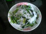 凉拌粉丝菠菜