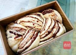 大理石纹豆沙土司的做法图解20