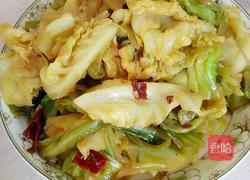 炒包菜的做法图解5