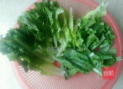 爆炒油麦菜的做法图解1