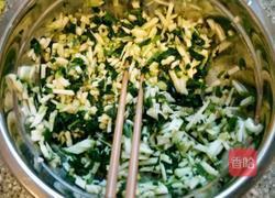 西葫芦波菜饼的做法图解4