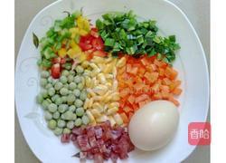 色彩炒饭的做法图解2