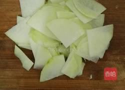 大头芥炒肉片的做法图解2
