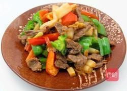 泡藕带爆炒牛肉的做法图解7