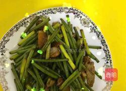 蒜台炒肉的做法图解5