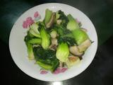 青菜炒蘑菇
