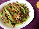 肉丝熏干芹菜