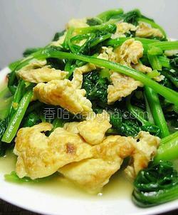 菠菜炒鸡蛋家常做法加面条 MjUwX2MxXzA