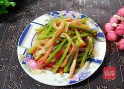 香芹拌黄花菜的做法图解8