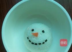 ＃圣诞节＃雪人饭团便当的做法图解7