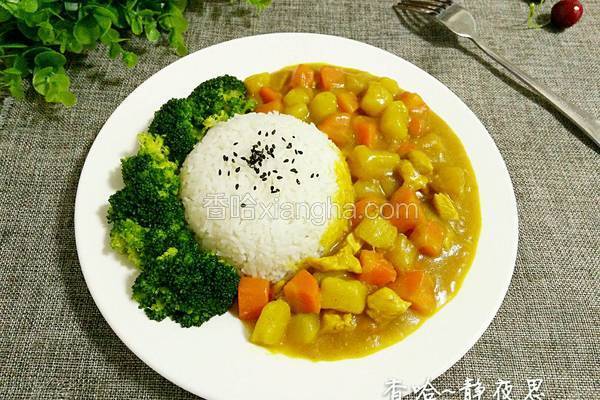 鸡肉咖喱饭