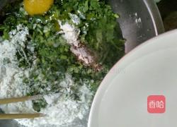 桐蒿煎蛋饼的做法图解4