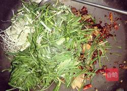 香辣野葱豆豉的做法图解9