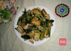 莴笋叶炒豆腐的做法图解5