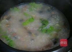 皮蛋瘦肉粥的做法图解7