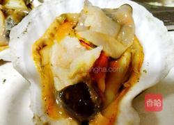 蒜蓉粉丝蒸扇贝的做法图解2