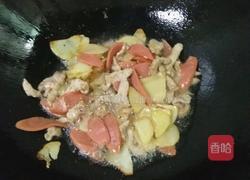 土豆片炒鸡蛋火腿的做法图解5