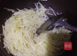 鸡蛋土豆丝炒饭的做法图解4