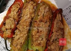 彩椒酿肉的做法图解4