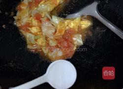 番茄鸡蛋包心菜炒面的做法图解6