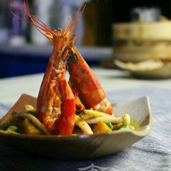 菠萝咖喱大虾的做法[图]