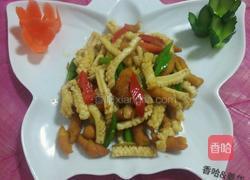 麻花炒鱿鱼花的做法图解10