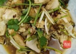 蒜黄豆腐的做法图解1