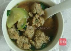 肉圆西葫芦汤的做法图解9