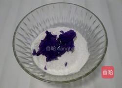 浪漫紫色花朵饼干的做法图解2