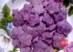 浪漫紫色花朵饼干的做法图解12