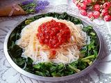 菠菜拌粉丝