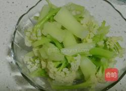 玉扇翡翠花菜的做法图解5