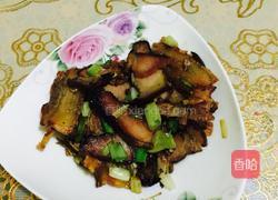腊肉炒蒜苗的做法图解5