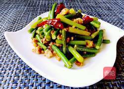 辣炒蒜薹肉沫的做法图解7