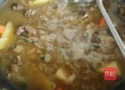 酸菜土豆炖鹅块的做法图解7