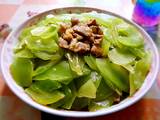 瘦肉炒莴苣片