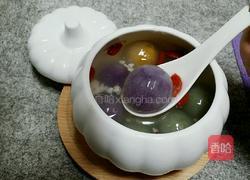 酒酿彩色汤圆的做法图解6