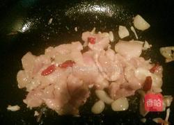 花菜炒肉的做法图解4