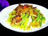 蒜苔炒腊肉