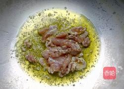 魔芋丝结蒜苔炒肉的做法图解4