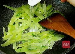 韭菜炒莴苣的做法图解3