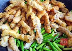 蒜苔炒肉的做法图解7