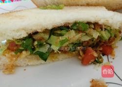 薯片蔬菜三明治的做法图解4