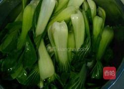爆炒油菜的做法图解2
