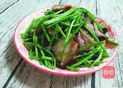 腊味炒泥蒿的做法图解6