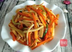 苹果炒鸡肉丝的做法图解13